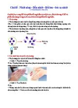 Lý thuyết tóm tắt Vật lý Lớp 8 - Chủ đề Nhiệt năng  Dẫn nhiệt  Đối lưu  Bức xạ nhiệt